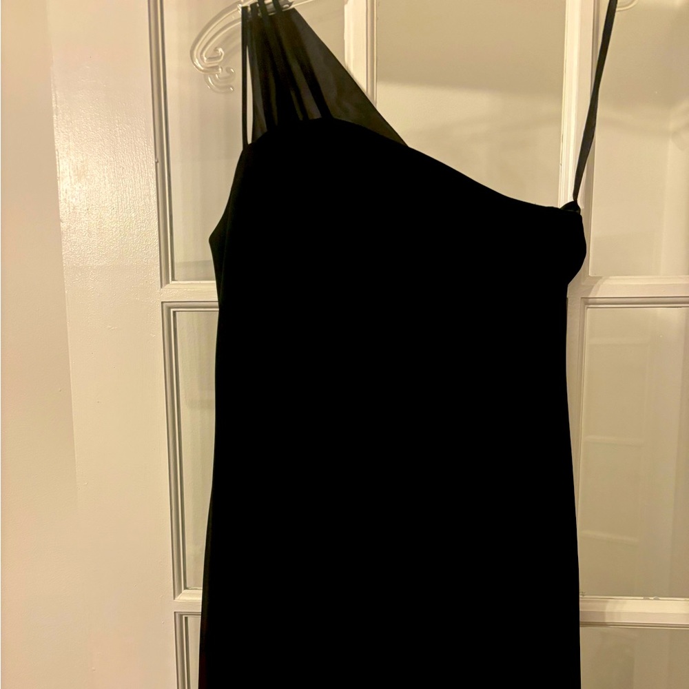 Lauren by Ralph Lauren one shoulder sheath dress. Size 14